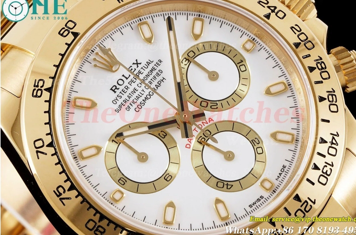 White KING 116508 40mm Daytona Stk YG YG SA4130 0112